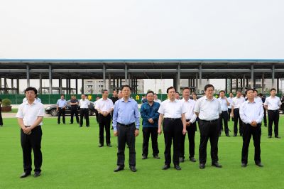 潍坊市委书记、市人大常委会主任惠新安带队对山东广东会gdh健康产业园项目进行观摩点评